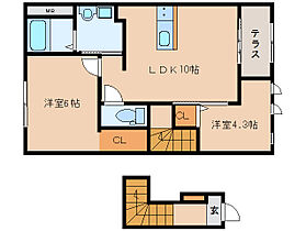 奈良県奈良市中山町（賃貸アパート2LDK・2階・53.90㎡） その2