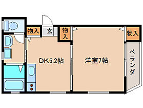 奈良県奈良市富雄北1丁目（賃貸マンション1DK・3階・29.00㎡） その2