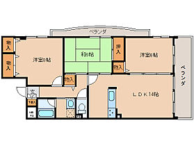 奈良県奈良市松陽台4丁目（賃貸マンション3LDK・1階・75.52㎡） その2