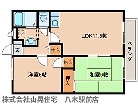 アップウェル八木 202 ｜ 奈良県橿原市木原町225-1（賃貸マンション2LDK・2階・53.87㎡） その2