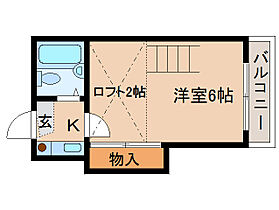 ピュアコート八木 203 ｜ 奈良県橿原市木原町51-3（賃貸アパート1K・2階・16.56㎡） その2