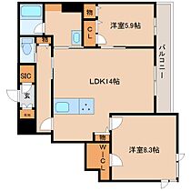 奈良県橿原市新賀町298-1（賃貸マンション2LDK・2階・68.78㎡） その2