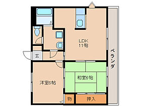 奈良県橿原市東坊城町203-1（賃貸マンション2LDK・2階・51.03㎡） その2