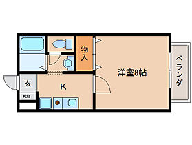 奈良県橿原市内膳町2丁目4-11（賃貸アパート1K・1階・27.08㎡） その2