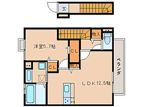 奈良県橿原市葛本町315-1（賃貸アパート1LDK・2階・51.34㎡） その2