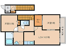 藤原の郷Ａ棟 202 ｜ 奈良県橿原市醍醐町113-1（賃貸アパート2LDK・2階・59.96㎡） その2