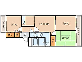 モアイーストVI 101 ｜ 奈良県橿原市東坊城町327-1（賃貸マンション3LDK・1階・57.65㎡） その2