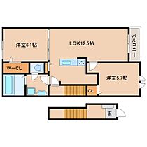 奈良県磯城郡田原本町大字秦庄507-1（賃貸アパート2LDK・2階・56.44㎡） その2