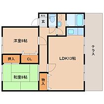 サンビレッジ橿原D棟 102 ｜ 奈良県橿原市中曽司町294-1（賃貸アパート2LDK・1階・60.35㎡） その2