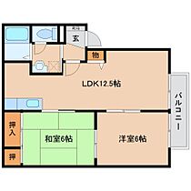 奈良県磯城郡田原本町152-13（賃貸アパート2LDK・2階・52.00㎡） その2