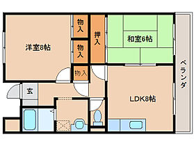 奈良県橿原市久米町577（賃貸マンション2LDK・5階・55.00㎡） その2