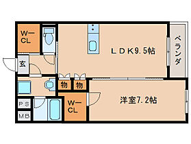 奈良県橿原市地黄町（賃貸マンション1LDK・2階・44.37㎡） その2