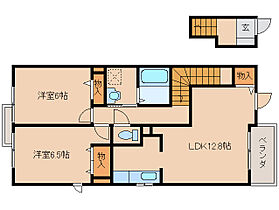 奈良県吉野郡大淀町大字桧垣本2163（賃貸アパート2LDK・2階・62.45㎡） その2