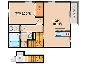 奈良県橿原市八木町3丁目1-18（賃貸アパート1LDK・2階・44.47㎡） その2