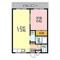 パールハイツ弓ヶ浜 101 ｜ 鳥取県米子市夜見町（賃貸アパート1LDK・1階・39.74㎡） その2