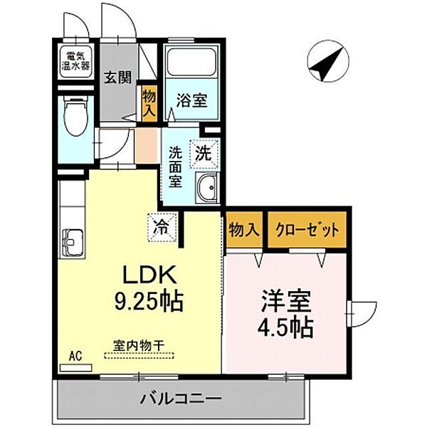 ルシードＭ 303｜鳥取県米子市旗ヶ崎3丁目(賃貸アパート1LDK・3階・36.21㎡)の写真 その2