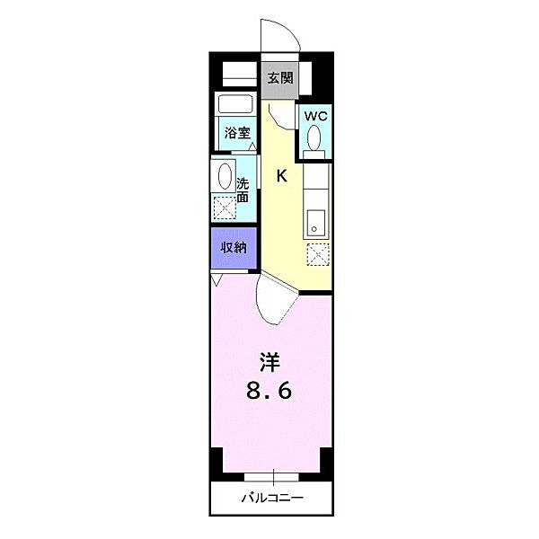 ヴェルアンジュ 401｜鳥取県米子市安倍(賃貸マンション1K・4階・30.00㎡)の写真 その2
