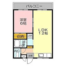 エバーＫ 202 ｜ 鳥取県米子市両三柳（賃貸アパート1LDK・2階・39.74㎡） その2