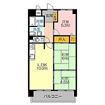 エクセレント米子 403 ｜ 鳥取県米子市万能町（賃貸マンション3LDK・4階・61.60㎡） その2