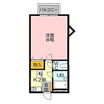 ハイツラフィネ1号館 205 ｜ 鳥取県米子市西福原（賃貸アパート1K・2階・26.89㎡） その2