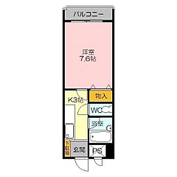 エクセル富士見マンション 1Kの間取図画像