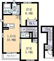 スマート・レジデンスＡ 0201 ｜ 茨城県守谷市ひがし野3丁目（賃貸アパート2LDK・2階・57.17㎡） その2