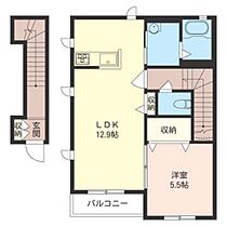 コットンガーデン 202 ｜ 群馬県高崎市新保町（賃貸アパート1LDK・2階・51.64㎡） その2