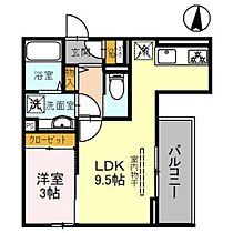 Ｄ－ＲＯＯＭ岩押町 301 ｜ 群馬県高崎市岩押町（賃貸アパート1LDK・3階・32.87㎡） その2