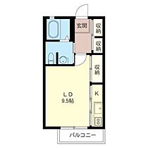 プランドール・エフ 202 ｜ 群馬県高崎市京目町（賃貸アパート1R・2階・28.38㎡） その2