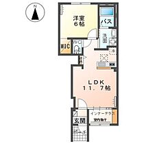 Ｓｕｎｒｅｇｉｎａ 102 ｜ 群馬県高崎市新町（賃貸アパート1LDK・1階・43.21㎡） その2