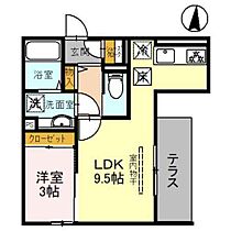 Ｄ－ＲＯＯＭ岩押町 101 ｜ 群馬県高崎市岩押町（賃貸アパート1LDK・1階・32.87㎡） その2