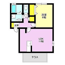 ムグンファ 1LDKの間取図画像