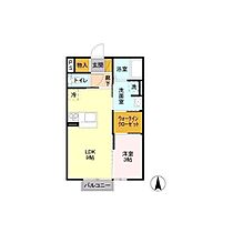 D-roomTOM  ｜ 茨城県つくば市西郷（賃貸アパート1LDK・2階・33.39㎡） その2