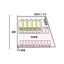 シャトー・バロン　III  ｜ 茨城県つくば市上横場（賃貸アパート1K・1階・33.20㎡） その2