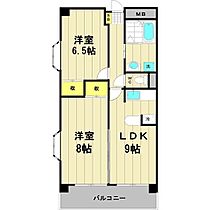 茨城県つくば市二の宮3丁目（賃貸マンション2LDK・2階・58.00㎡） その2