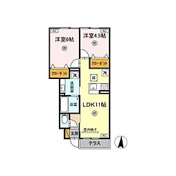 間取図画像 2LDK