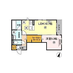 間取図画像 1LDK