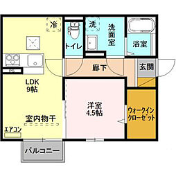 ブリランテ 1LDKの間取図画像