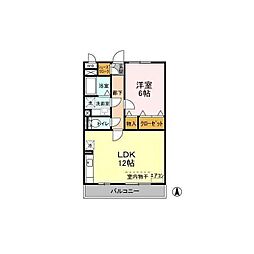 ラ・フォンテヴエルデ 1LDKの間取図画像