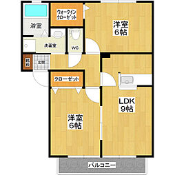 リオ・アルディアG 2LDKの間取図画像