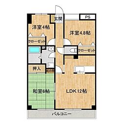 ロータスハウス 3LDKの間取図画像