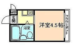 シティプラザ梅香 ワンルームの間取図画像