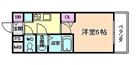 プレサンス西九条シティベイ  ｜ 大阪府大阪市此花区西九条1丁目（賃貸マンション1K・2階・20.72㎡） その2