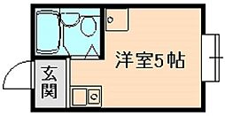シティプラザ梅香 ワンルームの間取図画像