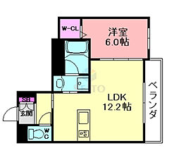シャーメゾン野田駅前 1LDKの間取図画像