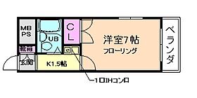 フォーレスト箕面 101 ｜ 大阪府箕面市瀬川4丁目（賃貸マンション1K・1階・23.00㎡） その2