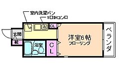 MCハイツ 1Kの間取図画像