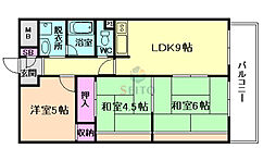 リブラン新北野・2 3LDKの間取図画像