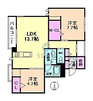 Athena  ｜ 大阪府豊中市螢池中町1丁目（賃貸マンション2LDK・2階・66.32㎡） その2