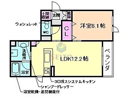 シャーメゾン・ピーノ 1LDKの間取図画像